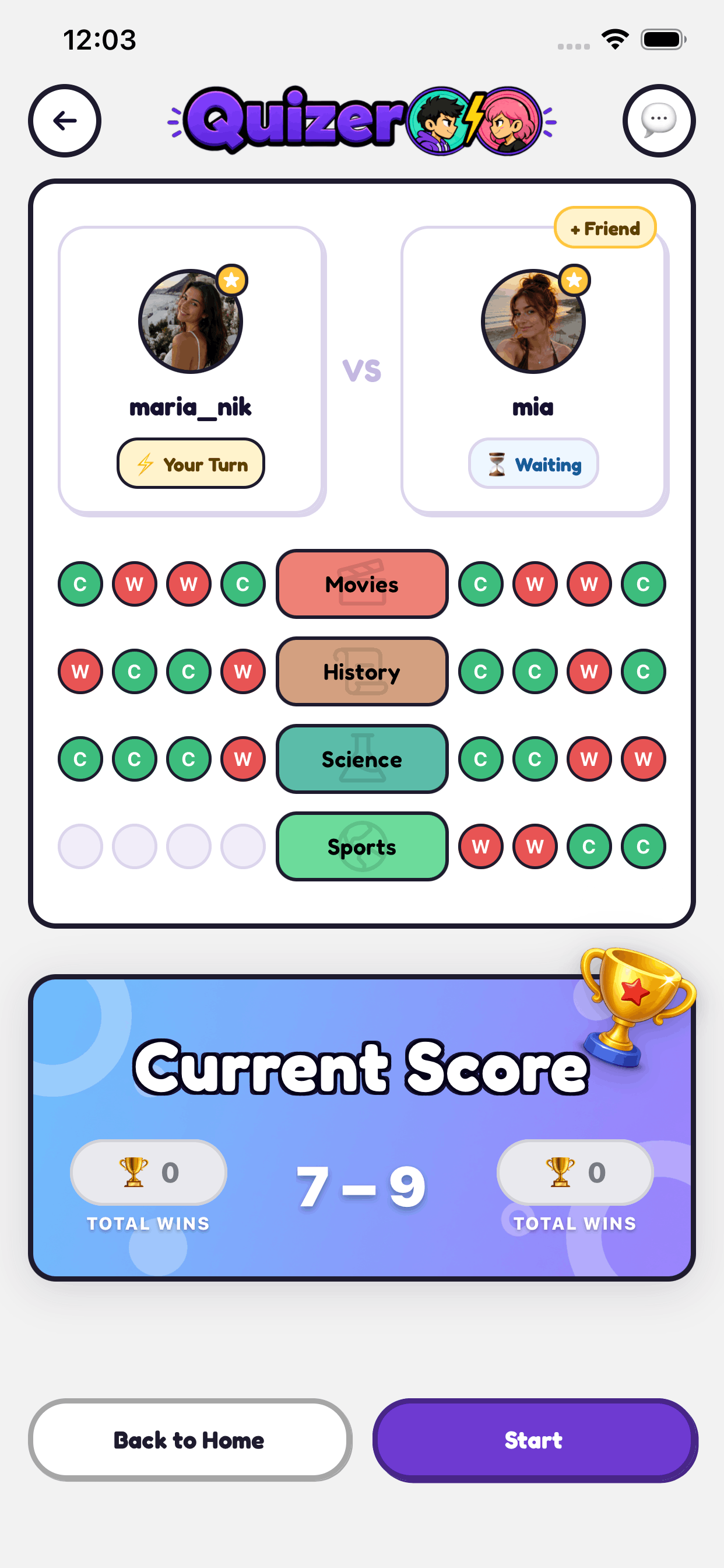 Quizeroo app screenshot 4